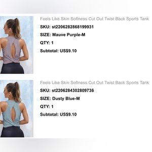 Feels Like Skin Softness cut out twist back sports tank